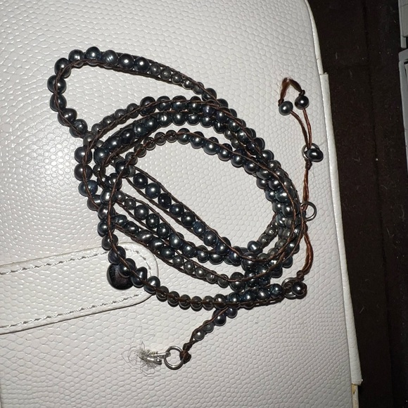 Chan Luu real blue pearl wrap bracelet - Picture 2 of 4